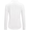 imageJVER Womens Button Down Dress Shirts Solid Long Sleeve Wrinkle Free Formal Collared Shirt Casual Business Blouse with PocketWhite