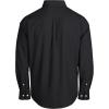 imageJVER Boys Long Sleeve Oxford Dress Shirts Solid Casual Button Down Collar Shirt Kids Formal Uniform TopsBlack