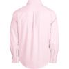 imageJVER Boys Long Sleeve Oxford Dress Shirts Solid Casual Button Down Collar Shirt Kids Formal Uniform TopsLight Pink