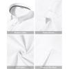 imageJVER Boys Long Sleeve Oxford Dress Shirts Solid Casual Button Down Collar Shirt Kids Formal Uniform TopsWhite