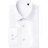 imageJVER Mens Tuxedo Shirt Formal Dress Shirt Pleated Long Sleeve Button Down Shirts for Prom Party WeddingSolid White