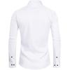 imageJVER Mens Tuxedo Shirt Formal Dress Shirt Pleated Long Sleeve Button Down Shirts for Prom Party WeddingWhite