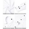 imageJVER Mens Tuxedo Shirt Formal Dress Shirt Pleated Long Sleeve Button Down Shirts for Prom Party WeddingWhite
