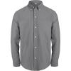 imageJVER Boys Long Sleeve Oxford Dress Shirts Solid Casual Button Down Collar Shirt Kids Formal Uniform TopsGrey