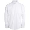 imageJVER Boys Long Sleeve Oxford Dress Shirts Solid Casual Button Down Collar Shirt Kids Formal Uniform TopsWhite