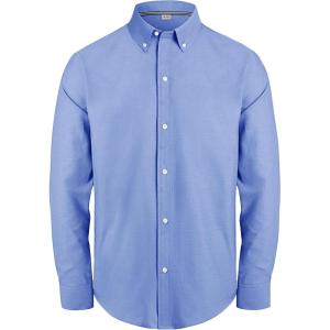 imageJVER Boys Long Sleeve Oxford Dress Shirts Solid Casual Button Down Collar Shirt Kids Formal Uniform TopsBlue