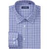 imageJVER Mens Button Down Shirts Long Sleeve Dress Shirt Business Casual Cotton Collared Plaid Tops with PocketBlue Grey Gingham