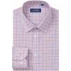 imageJVER Mens Button Down Shirts Long Sleeve Dress Shirt Business Casual Cotton Collared Plaid Tops with PocketBlue Orange Plaid