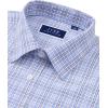 imageJVER Mens Button Down Shirts Long Sleeve Dress Shirt Business Casual Cotton Collared Plaid Tops with PocketBlue Yellow Gingham