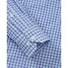 imageJVER Mens Button Down Shirts Long Sleeve Dress Shirt Business Casual Cotton Collared Plaid Tops with PocketLight Blue