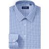 imageJVER Mens Button Down Shirts Long Sleeve Dress Shirt Business Casual Cotton Collared Plaid Tops with PocketLight Blue