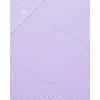 imageJVER Mens Button Down Shirts Long Sleeve Dress Shirt Business Casual Cotton Collared Plaid Tops with PocketPurple Gingham