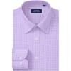 imageJVER Mens Button Down Shirts Long Sleeve Dress Shirt Business Casual Cotton Collared Plaid Tops with PocketPurple Gingham