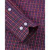 imageJVER Mens Button Down Shirts Long Sleeve Dress Shirt Business Casual Cotton Collared Plaid Tops with PocketRed Gingham