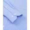 imageJVER Mens Button Down Shirts Long Sleeve Dress Shirt Business Casual Cotton Collared Plaid Tops with PocketA Light Blue Gingham