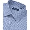 imageJVER Mens Button Down Shirts Long Sleeve Dress Shirt Business Casual Cotton Collared Plaid Tops with PocketBlue Plaid