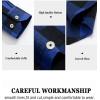 imageMens Plaid Flannel Shirt Long Sleeve Casual Button Down Shirts Regular Fit Cotton Office Work Tops with PocketsBlue Black
