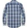 imageMens Plaid Flannel Shirt Long Sleeve Casual Button Down Shirts Regular Fit Cotton Office Work Tops with PocketsLight Blue