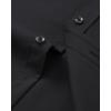 imageJVER Mens Dress Shirts Long Sleeve Solid Formal Shirt Stretch Business Casual Wedding Button Down ShirtsBlack