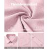 image:imageJVER Mens Button Down Short Sleeve Shirts Summer Beach Vacation Untucked Casual Tops Wrinkle Resistant Linen ShirtPink