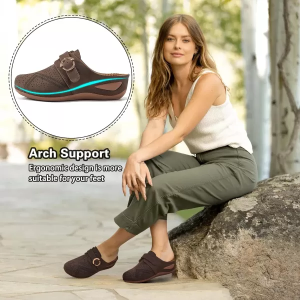 Alicegana Mules for Women Summer Sandals: Slip on Casual womens Shoes Comfortable Closed Toe Dress Wedge Mule