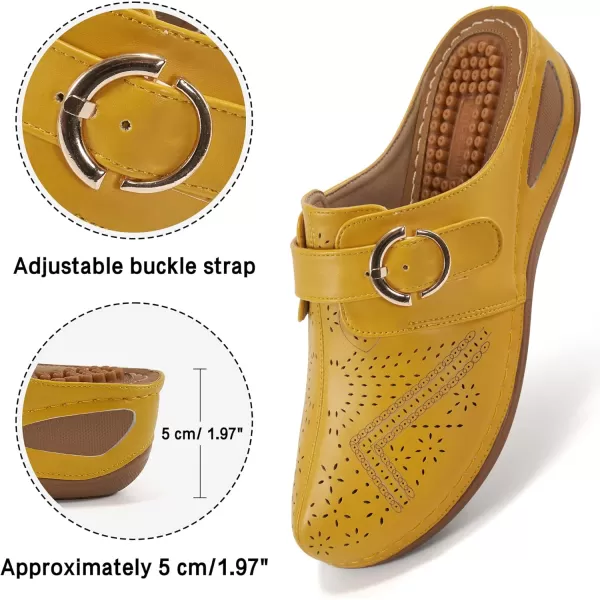 Alicegana Mules for Women Summer Sandals: Slip on Casual womens Shoes Comfortable Closed Toe Dress Wedge Mule