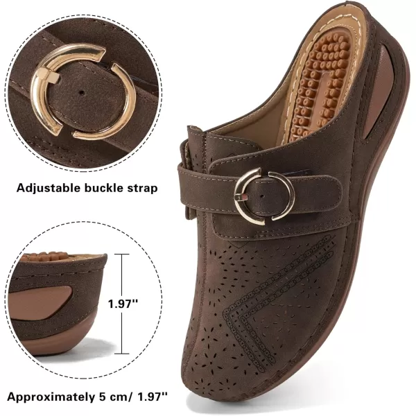 Alicegana Mules for Women Summer Sandals: Slip on Casual womens Shoes Comfortable Closed Toe Dress Wedge Mule