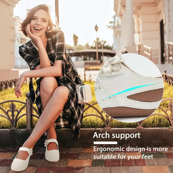 Alicegana Mules for Women Wedge Sandals Comfortable Dressy Summer Closed Toe Mules Casual Slip On Shoes with Adjustable Hook Loop