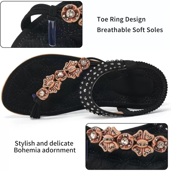 Alicegana Sandals Women Dressy Flat: Bohemian Summer Shoes Comfortable Gladiator Casual Walking Beach Sandal