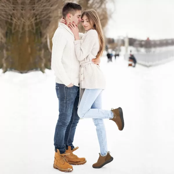 Alicegana Snow Boots for Women Shoes: Winter Slip On Ankle Booties Warm Fur Lined Waterproof Comfortable Womens Boots
