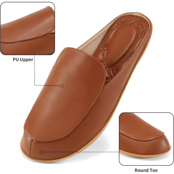 Alicegana Womens Mules Flats Comfortable - Backless Loafers Slip on Shoes Casual Closed Toe Slides Dressy Mules for Women