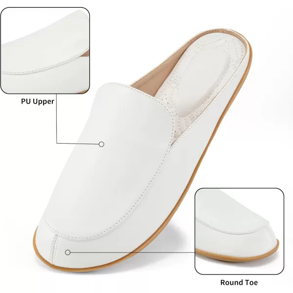 Alicegana Womens Mules Flats Comfortable - Backless Loafers Slip on Shoes Casual Closed Toe Slides Dressy Mules for Women