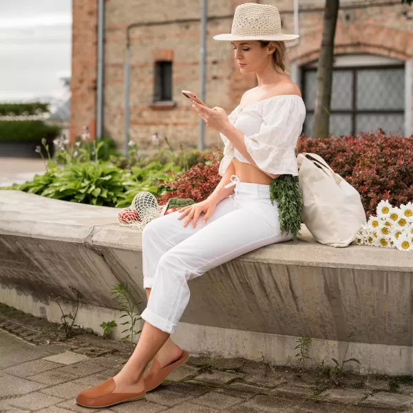 Alicegana Womens Mules Flats Comfortable - Backless Loafers Slip on Shoes Casual Closed Toe Slides Dressy Mules for Women