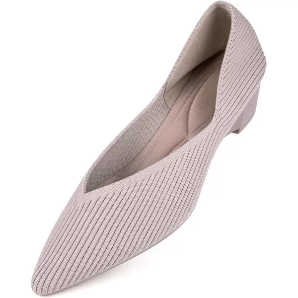 KBZone Women Pumps Pointed Toe Pump Comfortable Fashion Low Heels for Woman
