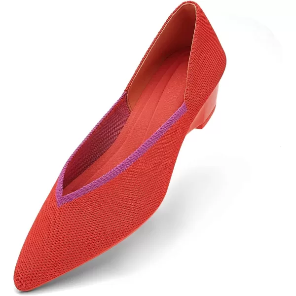 KBZone Women Pumps Pointed Toe Pump Comfortable Fashion Low Heels for Woman
