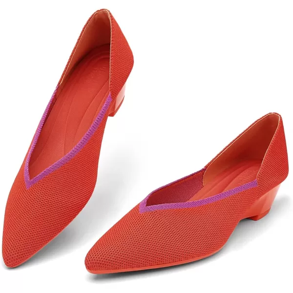 KBZone Women Pumps Pointed Toe Pump Comfortable Fashion Low Heels for Woman