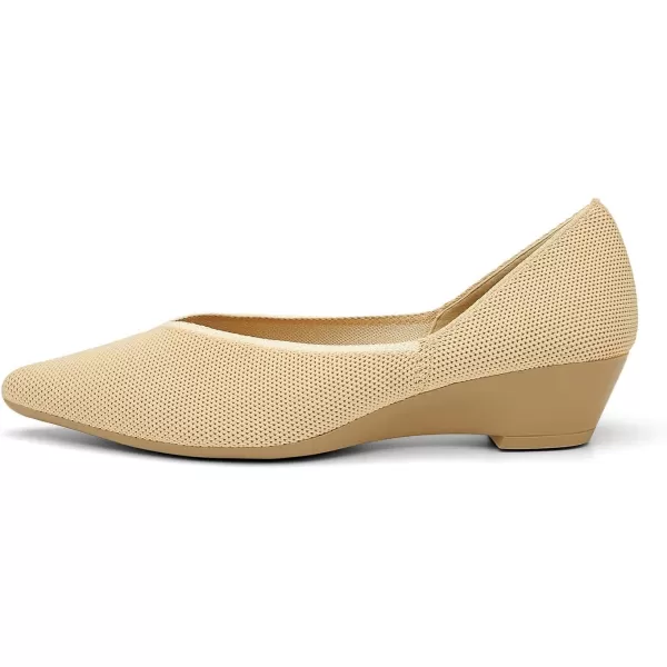 KBZone Women Pumps Pointed Toe Pump Comfortable Fashion Low Heels for Woman