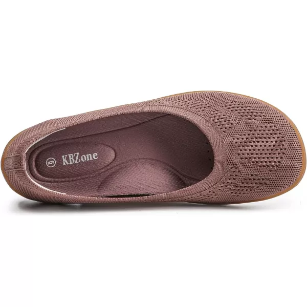 KBZone Women's Flats Slip on Ballet Flats Wide Toe Box Comfortable Walking Shoes