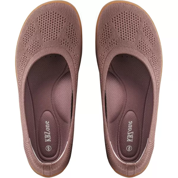 KBZone Women's Flats Slip on Ballet Flats Wide Toe Box Comfortable Walking Shoes