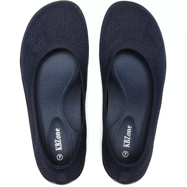KBZone Women's Flats Slip on Ballet Flats Wide Toe Box Comfortable Walking Shoes