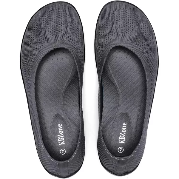 KBZone Women's Flats Slip on Ballet Flats Wide Toe Box Comfortable Walking Shoes