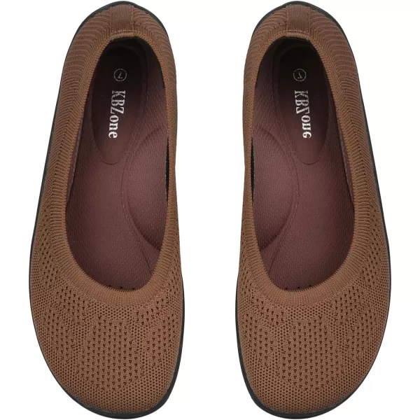 KBZone Women's Flats Slip on Ballet Flats Wide Toe Box Comfortable Walking Shoes