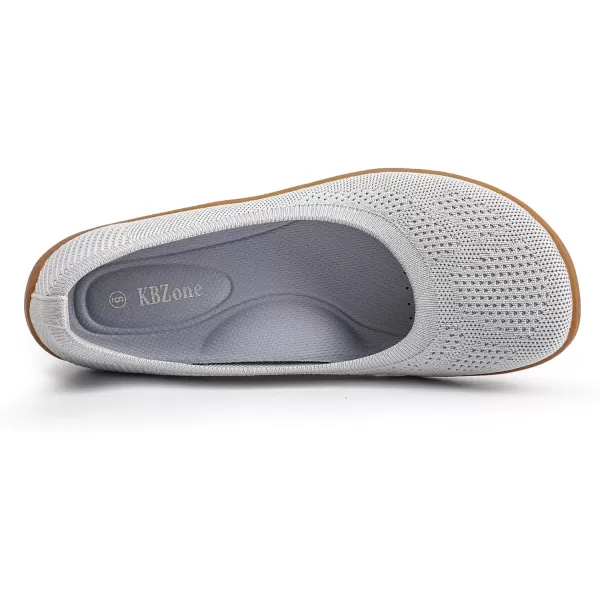 KBZone Women's Flats Slip on Ballet Flats Wide Toe Box Comfortable Walking Shoes