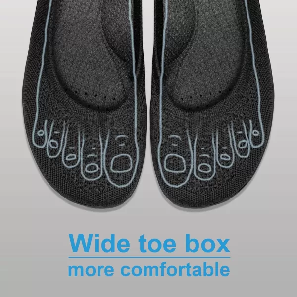 KBZone Women's Flats Slip on Ballet Flats Wide Toe Box Comfortable Walking Shoes