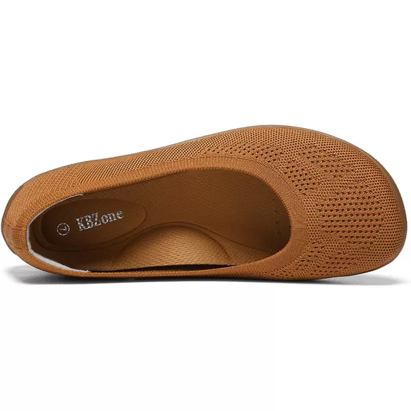 KBZone Women's Flats Slip on Ballet Flats Wide Toe Box Comfortable Walking Shoes