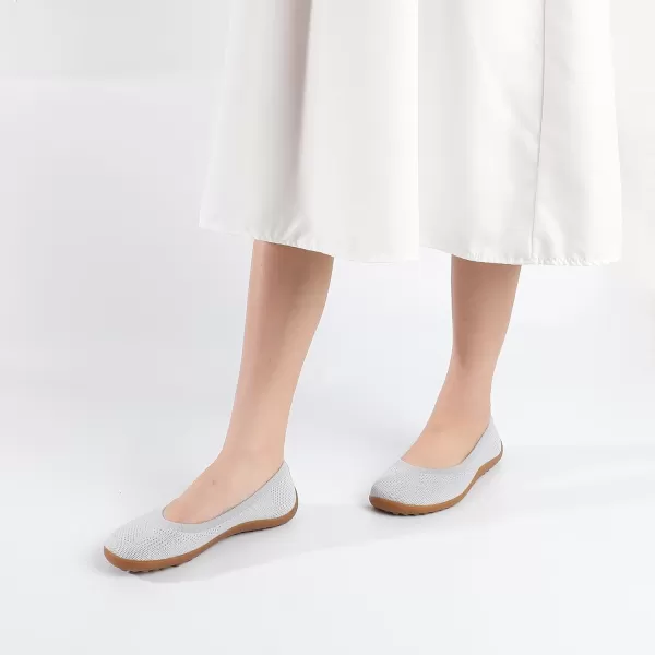 KBZone Women's Flats Slip on Ballet Flats Wide Toe Box Comfortable Walking Shoes