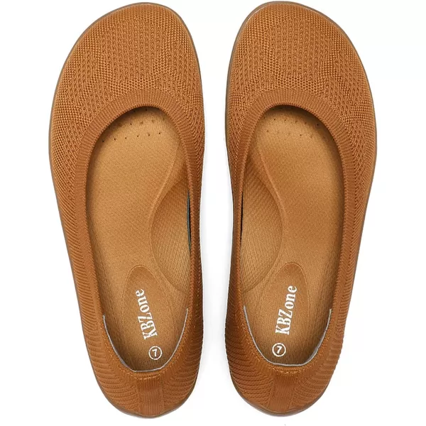 KBZone Women's Flats Slip on Ballet Flats Wide Toe Box Comfortable Walking Shoes