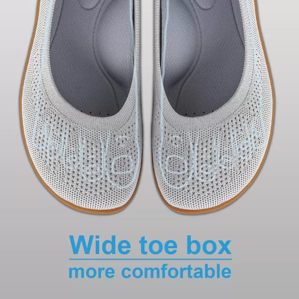 KBZone Women's Flats Slip on Ballet Flats Wide Toe Box Comfortable Walking Shoes