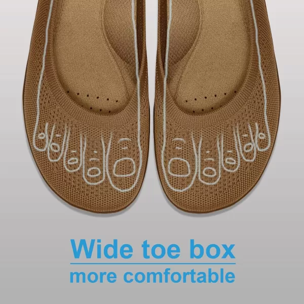 KBZone Women's Flats Slip on Ballet Flats Wide Toe Box Comfortable Walking Shoes