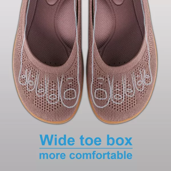 KBZone Women's Flats Slip on Ballet Flats Wide Toe Box Comfortable Walking Shoes